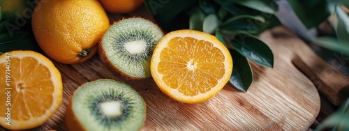 close-up of a healthy fresh organic fruits and vegetables