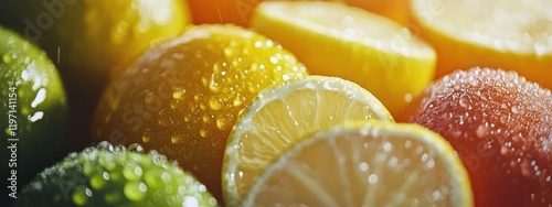 close-up of a healthy fresh organic fruits and vegetables