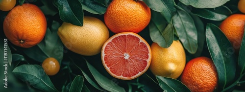 close-up of a healthy fresh organic fruits and vegetables