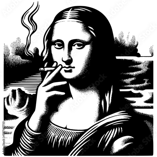 Mona Lisa Smoking