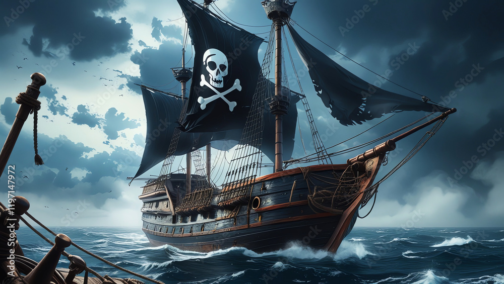 Fototapeta premium pirate ship
