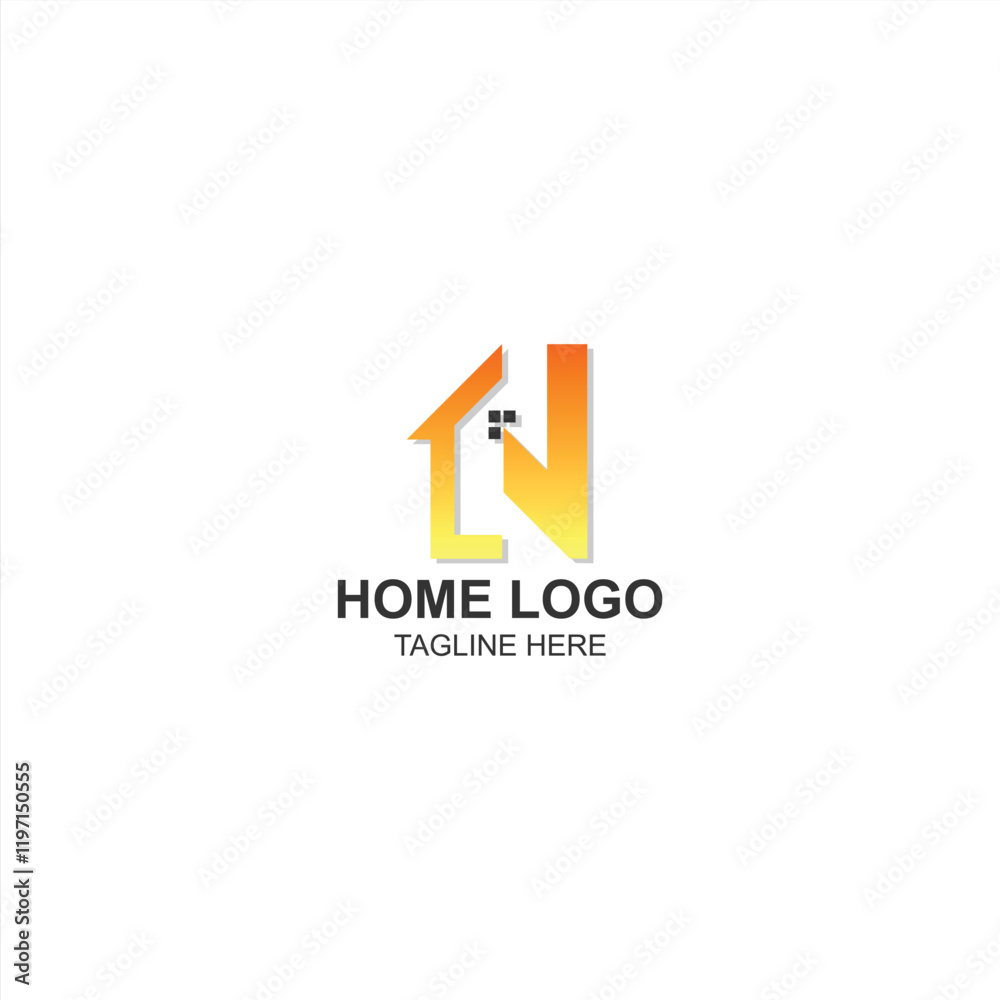 letter n logo icon for building or company with creative illustration letter n logo icon for building or company with creative illustration