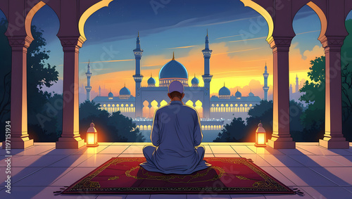 Obraz na płótnie Illuminating Faith, Artistic Expressions of Islamic Heritage w salonie