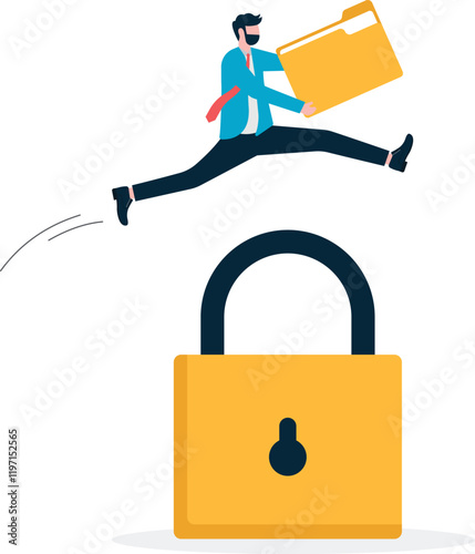 Social media illustration, business concept, web design

