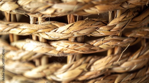 Close-up Woven Basket Texture