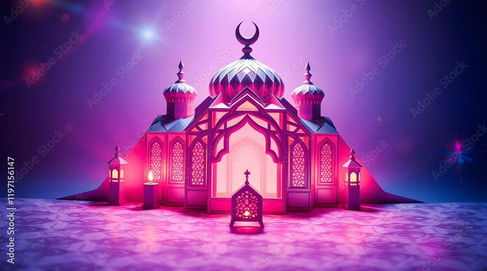 Fototapeta premium Patterns of Devotion, Exploring Islamic Artistic Traditions