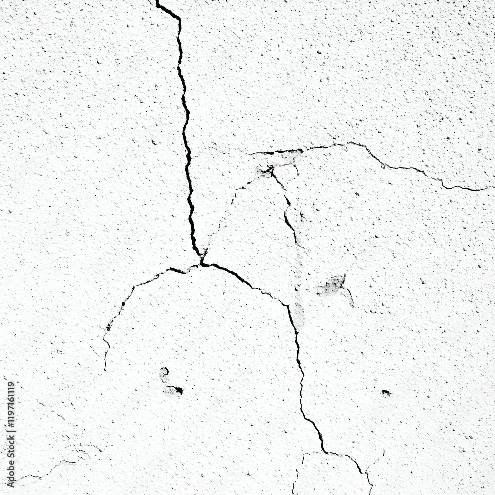 Fototapeta premium Cracked White Texture Background Image