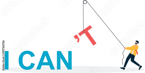 Social media illustration, business concept, web design

