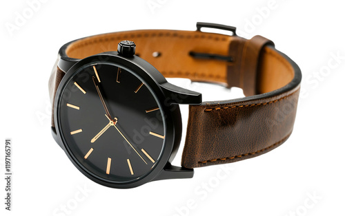 Modern Elegant Watch on transparent background PNG. photo