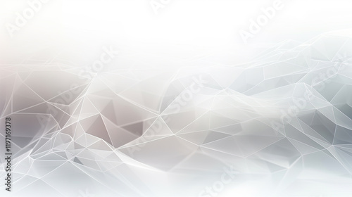 Abstract Geometric Background with Subtle Grey and White Polygonal Texture