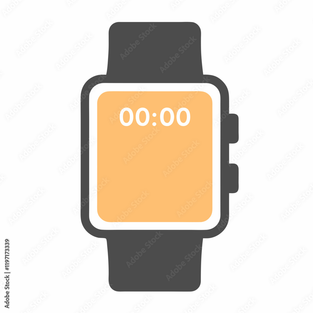 Minimalist Smartwatch Vector Design. Minimalist Smartwatch Vector Design.
