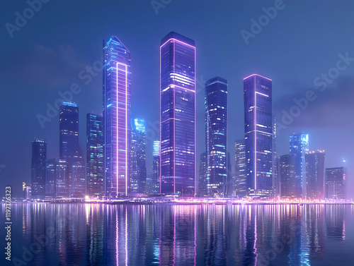 Night Cityscape Illustration