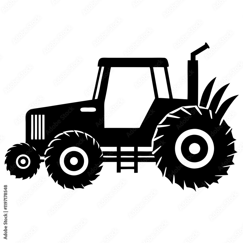 Obraz premium tractor isolated on white