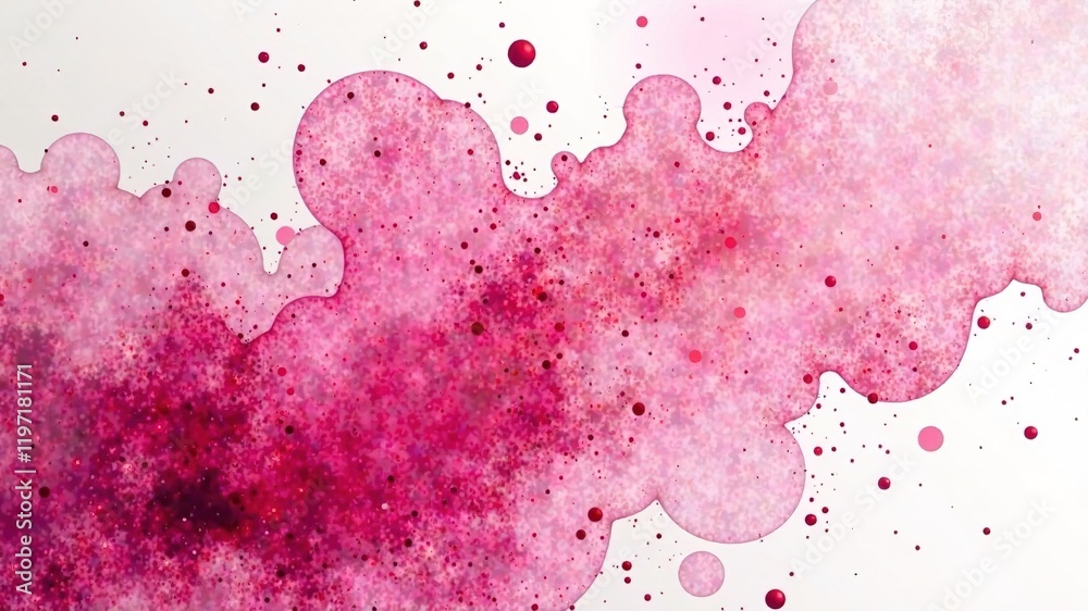 Obraz premium Pink Watercolor Brushstrokes Background - Abstract Art