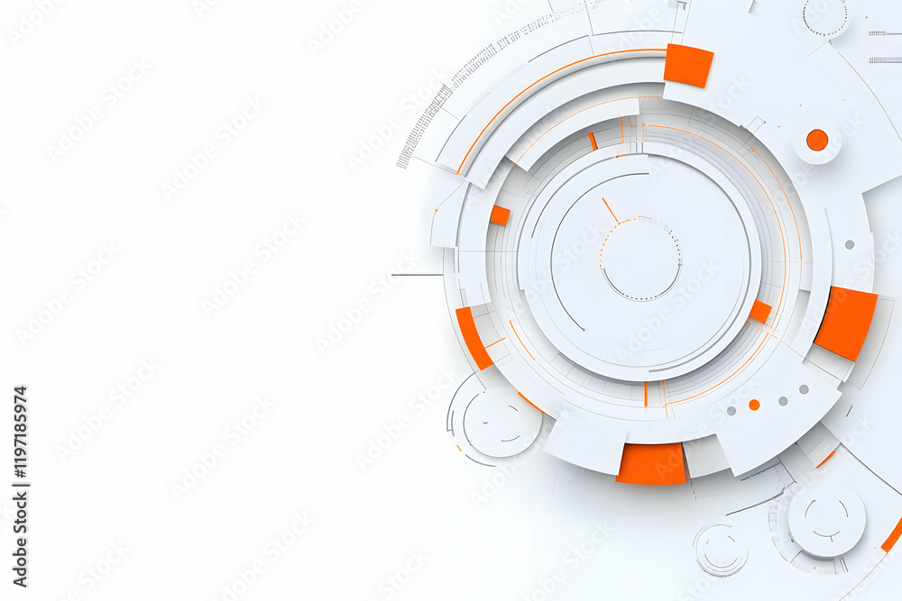 Abstract 3D Tech Background Abstract 3D Tech Background