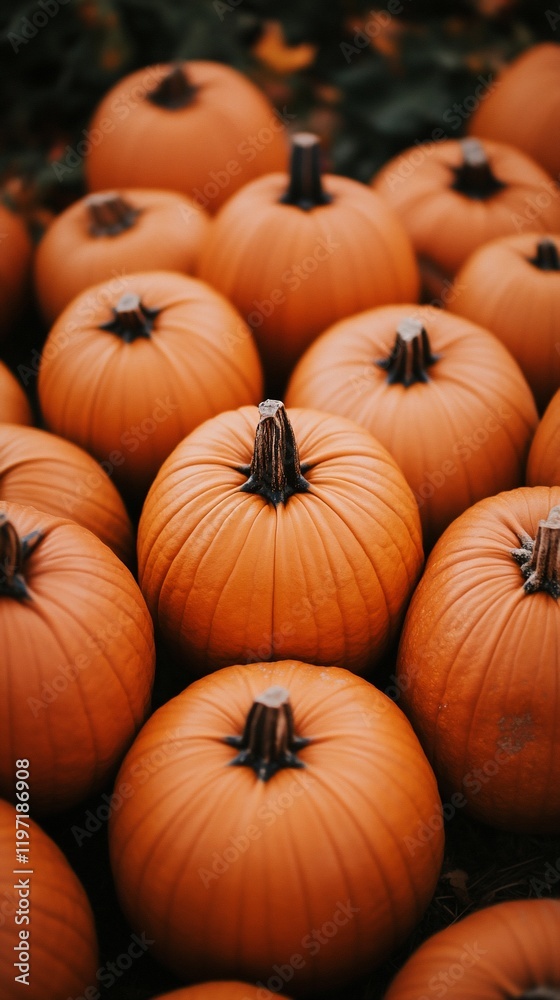 Autumn pumpkins harvest field fall background Autumn pumpkins harvest field fall background