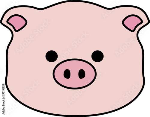pig cartoon face