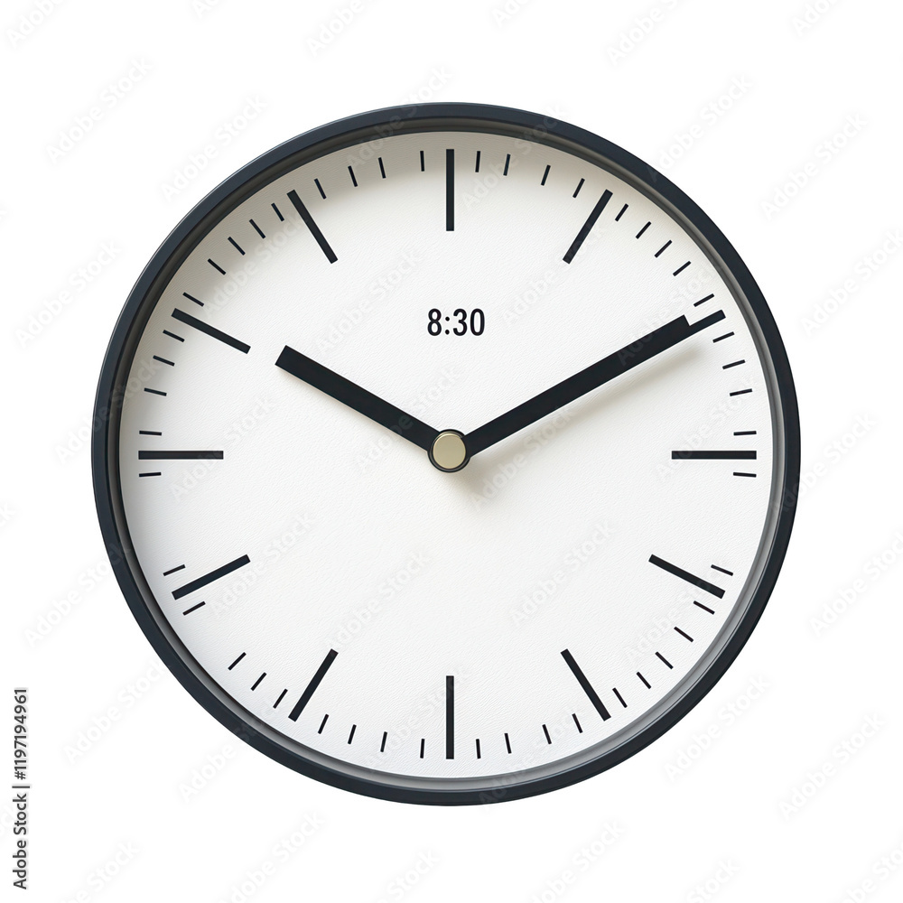 Modern wall clock design minimalist style home interior transparent background high-resolution image Modern wall clock design minimalist style home interior transparent background high-resolution image