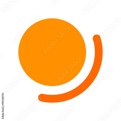 orange circle bullet point