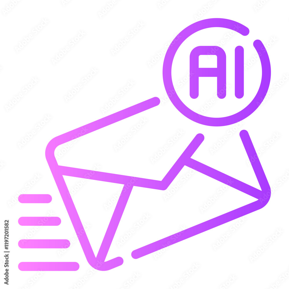 mail gradient icon mail gradient icon