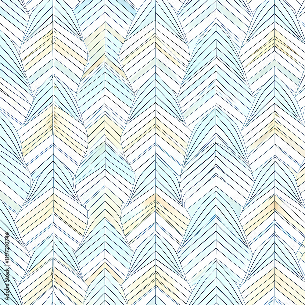 Abstract Geometric Pattern with Blue and Yellow Hues. Abstract Geometric Pattern with Blue and Yellow Hues.
