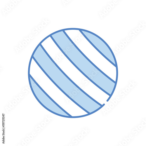 Pilates Ball vector icon