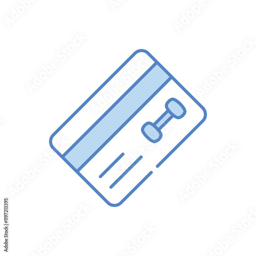 Gym Membership Card vector icon