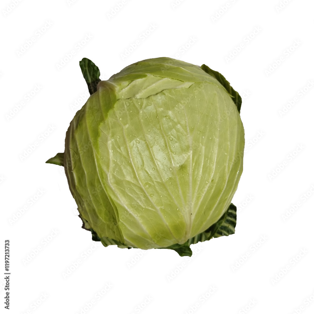 Naklejka premium cabbage isolated on a white background