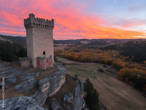 Sunset at Stone Tower Landscape photo