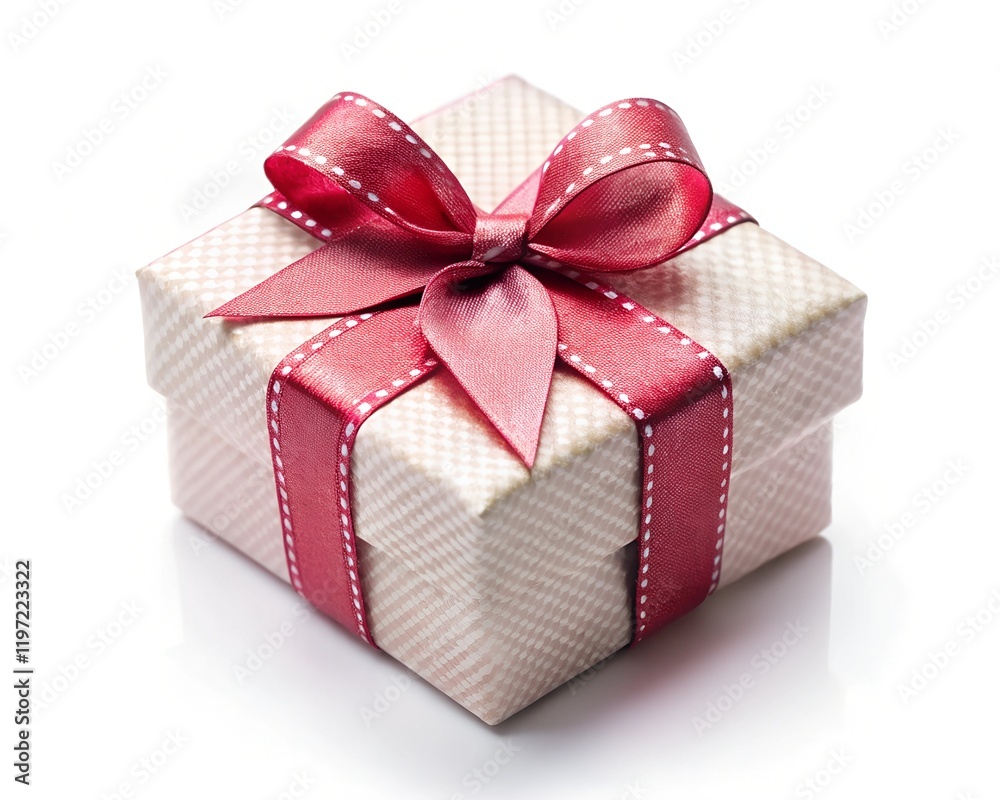Obraz premium gift box with ribbon isolated on a white background