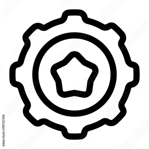 settings gear icon for illustration