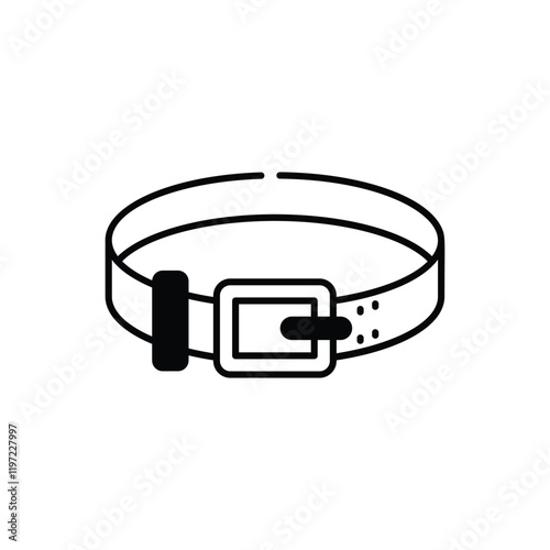 Weightlifting Belt vector icon