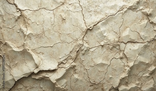 Close up of ivory surface with natural cracks and organic texture