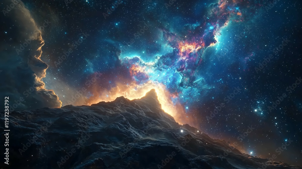 Fototapeta premium 非現実的で夢のような幻想的な世界