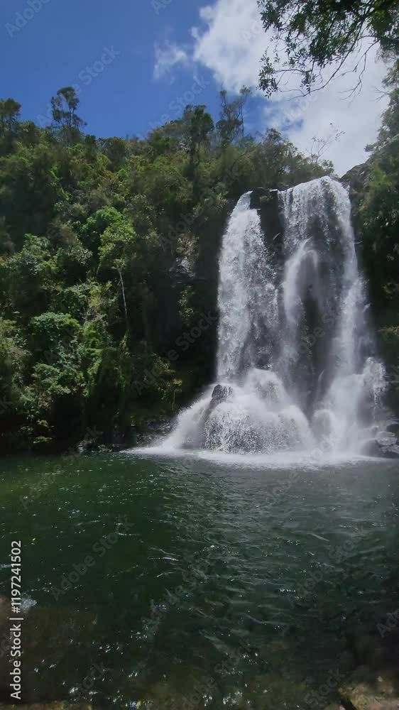 Cachoeira dos Garcias. Parque Estadual Serra do Papagaio. Aiuruoca, Minas Gerais