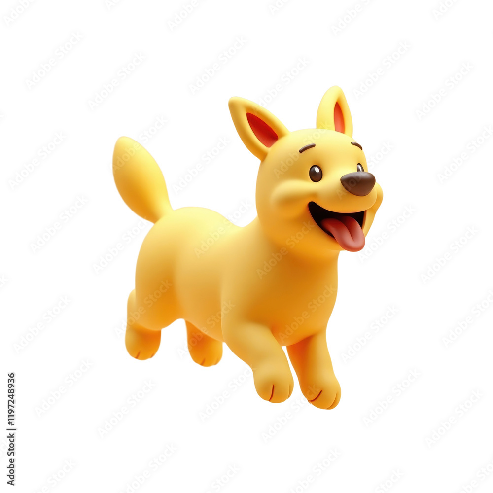 joyful yellow puppy leaping joyful yellow puppy leaping