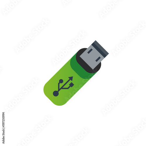 Pendrive icon flat vector design