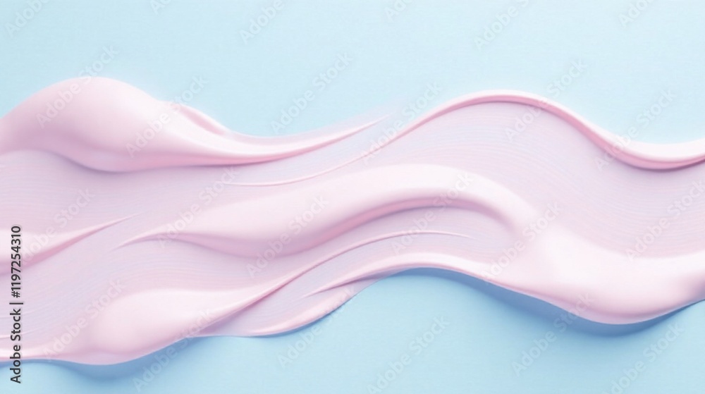 Abstract Pink Swirl Soft, Elegant, and Luxurious Cream Texture on a Pastel Background Abstract Pink Swirl Soft, Elegant, and Luxurious Cream Texture on a Pastel Background