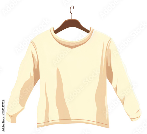 PNG Hanging sweater sleeve coathanger sweatshirt.