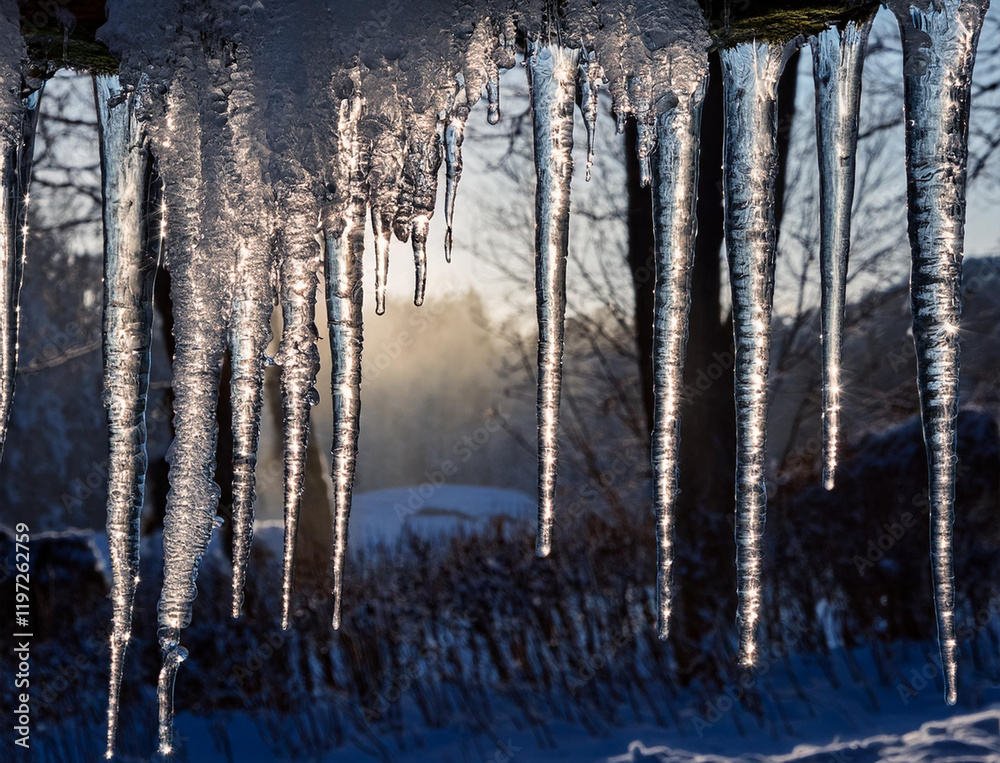 Obraz premium Generated image 氷瀑