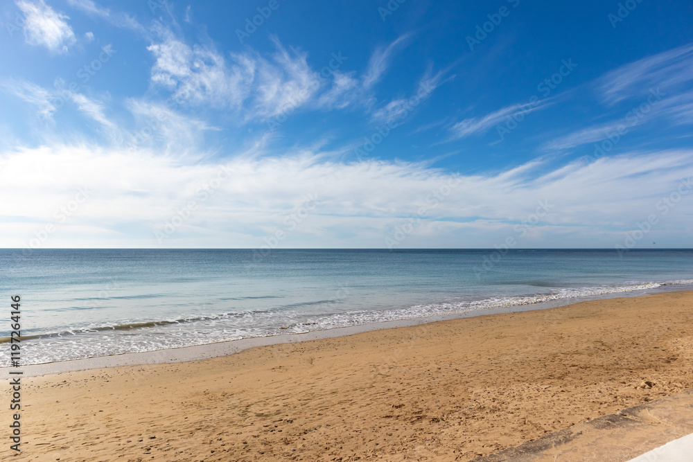 Fototapeta premium Rota, Stadt im Südwesten, Spanien, Andalusien in der Provinz Cádiz / Costa de la Luz / Strand