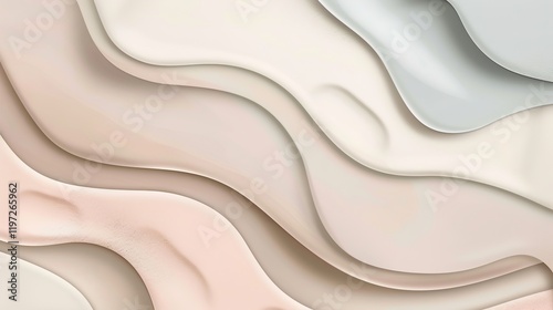  A beautiful abstract background featuring a soft blend of beige, pink, lilac, and blue hues, creating a visually appealing and calming aesthetic. The presence of a dusty purple color adds a touch  photo