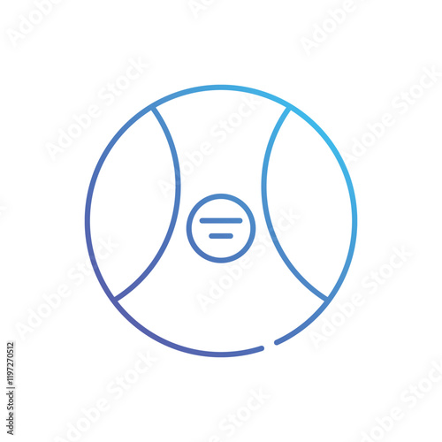 Medicine Ball vector icon