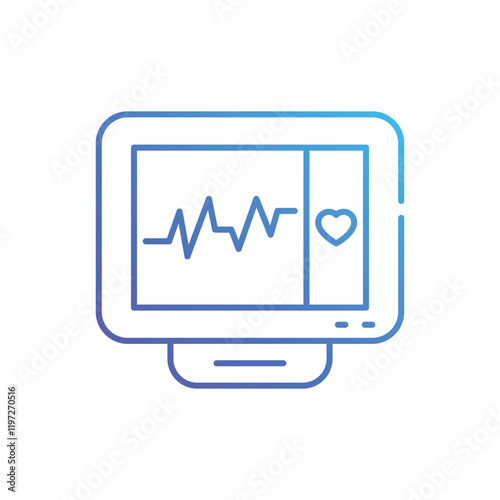 Heart Rate Monitor vector icon