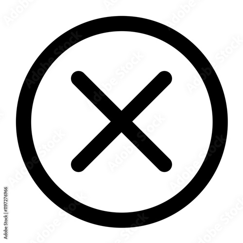 cancel icon for illustration