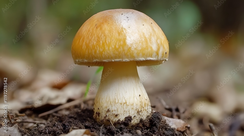 Close-Up of Mushroom on Forest Floor
Close-Up of Mushroom on Forest Floor