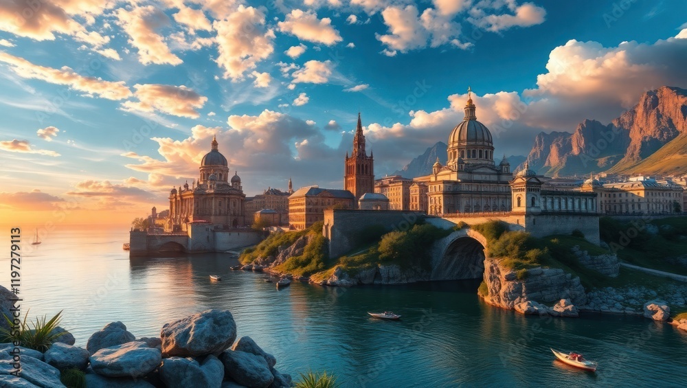 Fototapeta premium sestieri square city