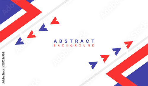 Free Download Blue and red abstract geometric background vector illustration - GFXLoad