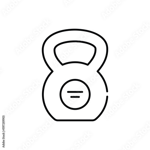 Kettlebell vector icon