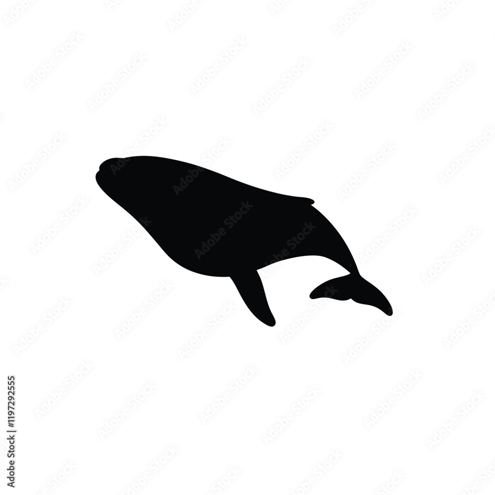 Fototapeta premium dolphin isolated icon set vector silhouette